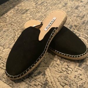 Torrid Espadrille Flat Slides 10 wide width